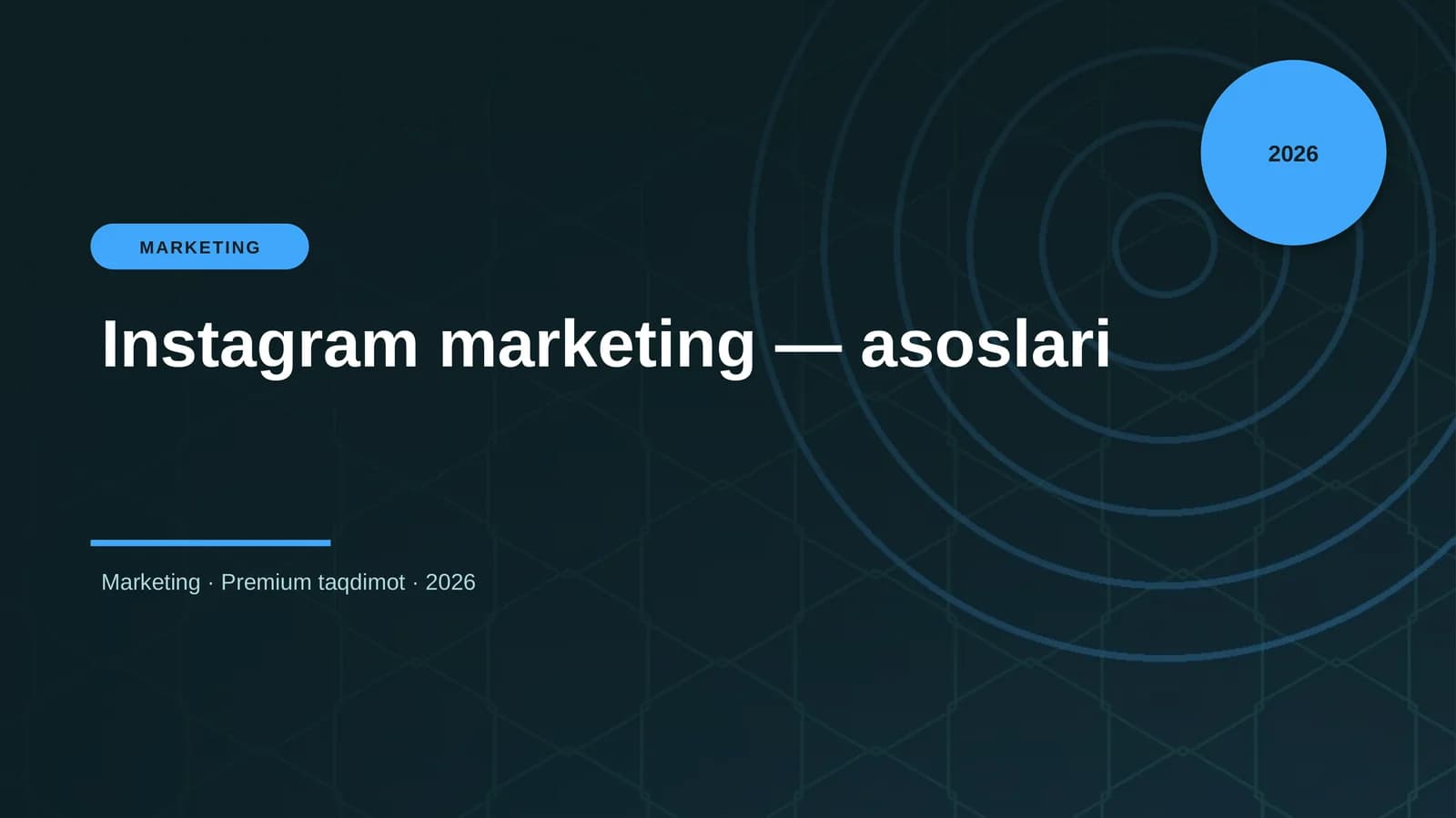 Instagram marketing — asoslari