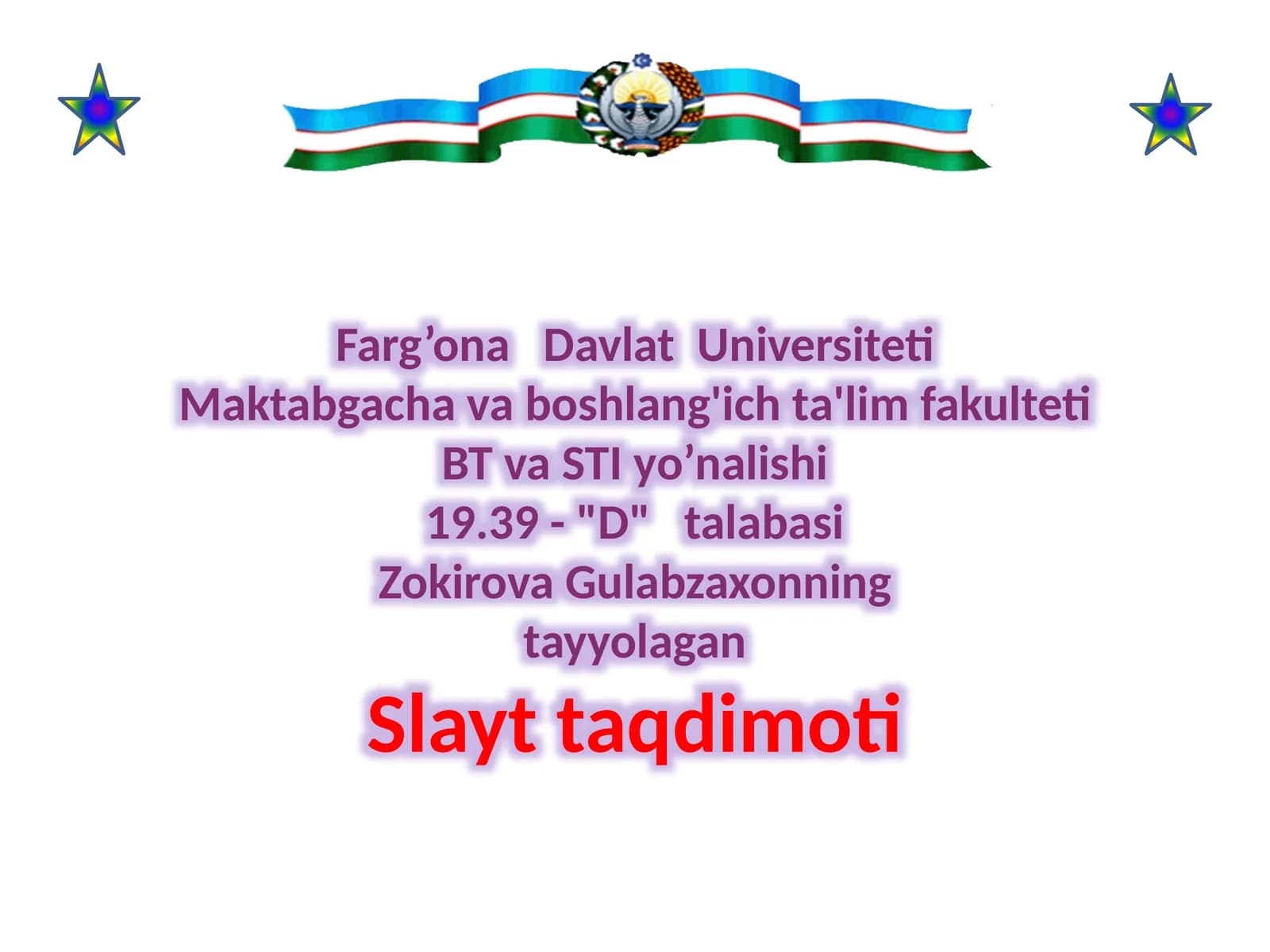 Mavzu: Talimni tashkilot shakllar va shakllari