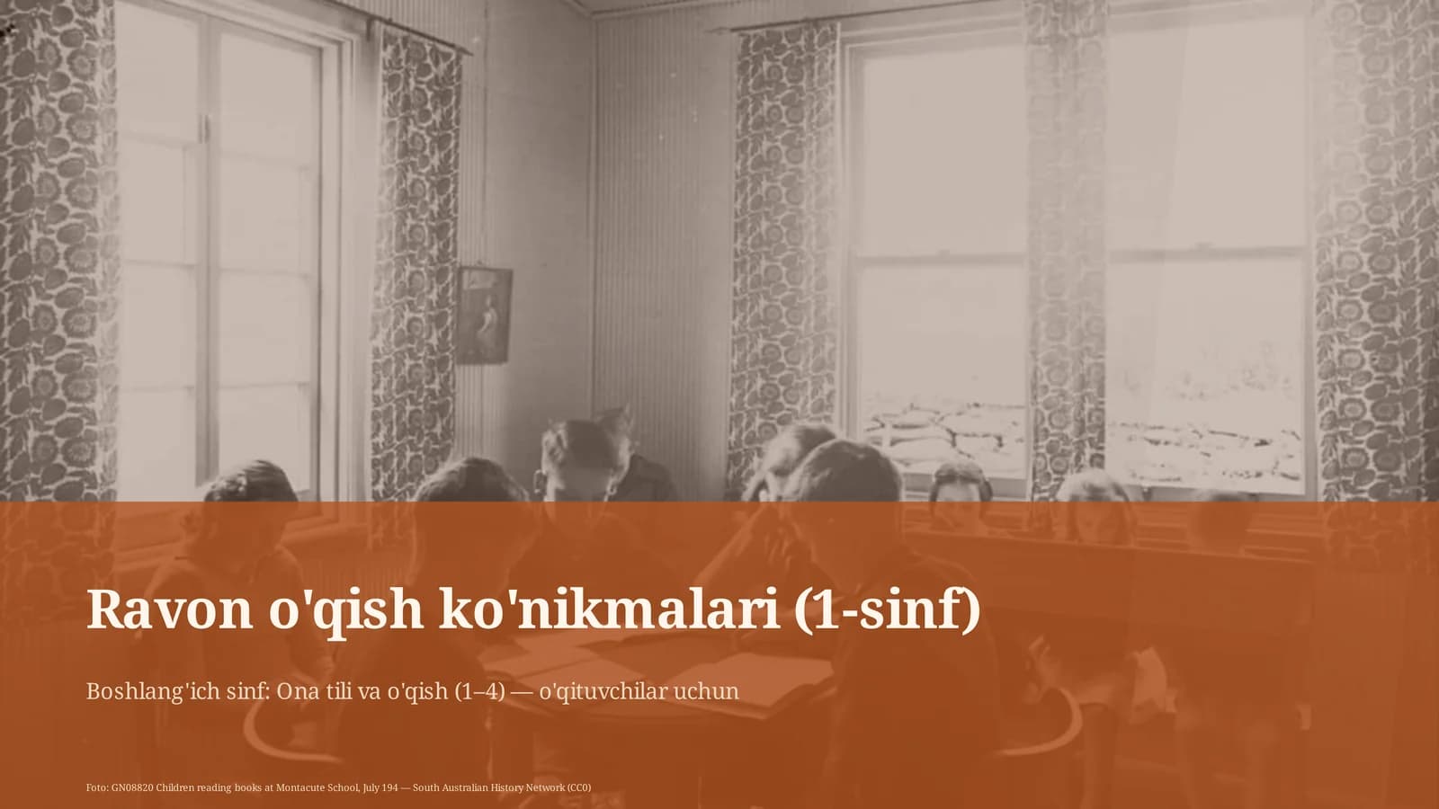 Ravon o'qish ko'nikmalari (1-sinf)