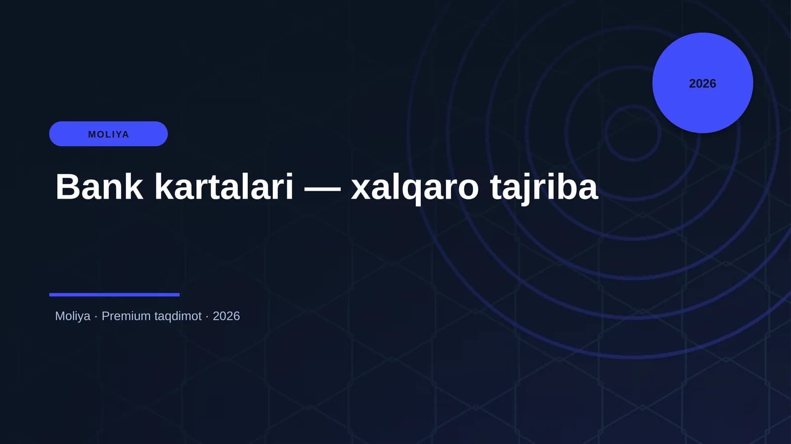 Bank kartalari — xalqaro tajriba