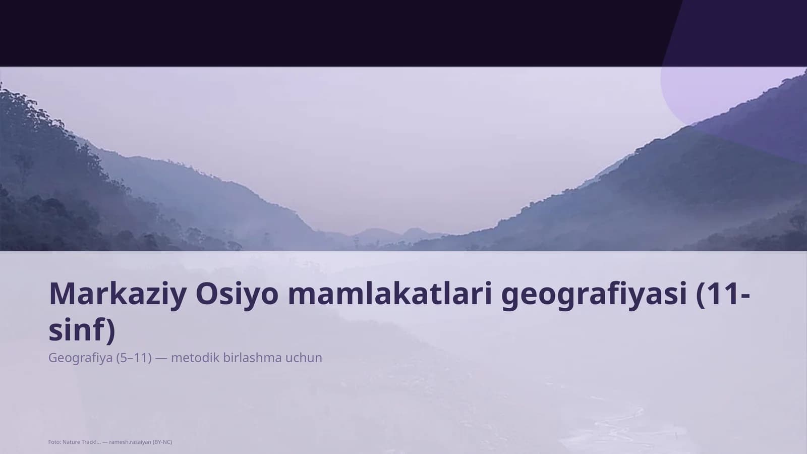 Markaziy Osiyo mamlakatlari geografiyasi (11-sinf)