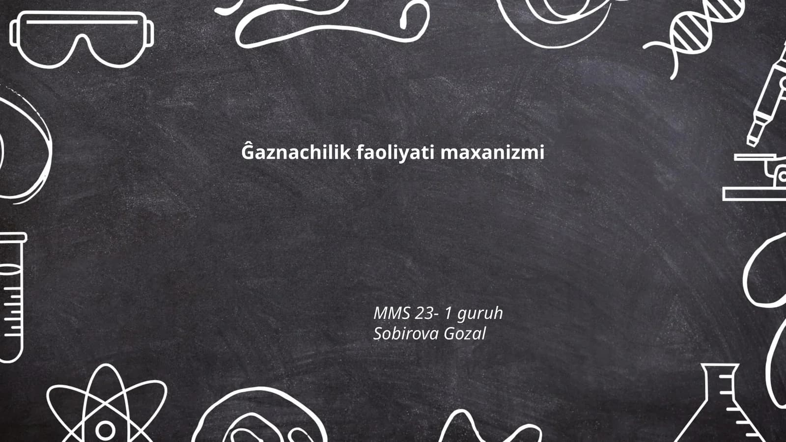Gaznachilik faoliyati maxanizmi