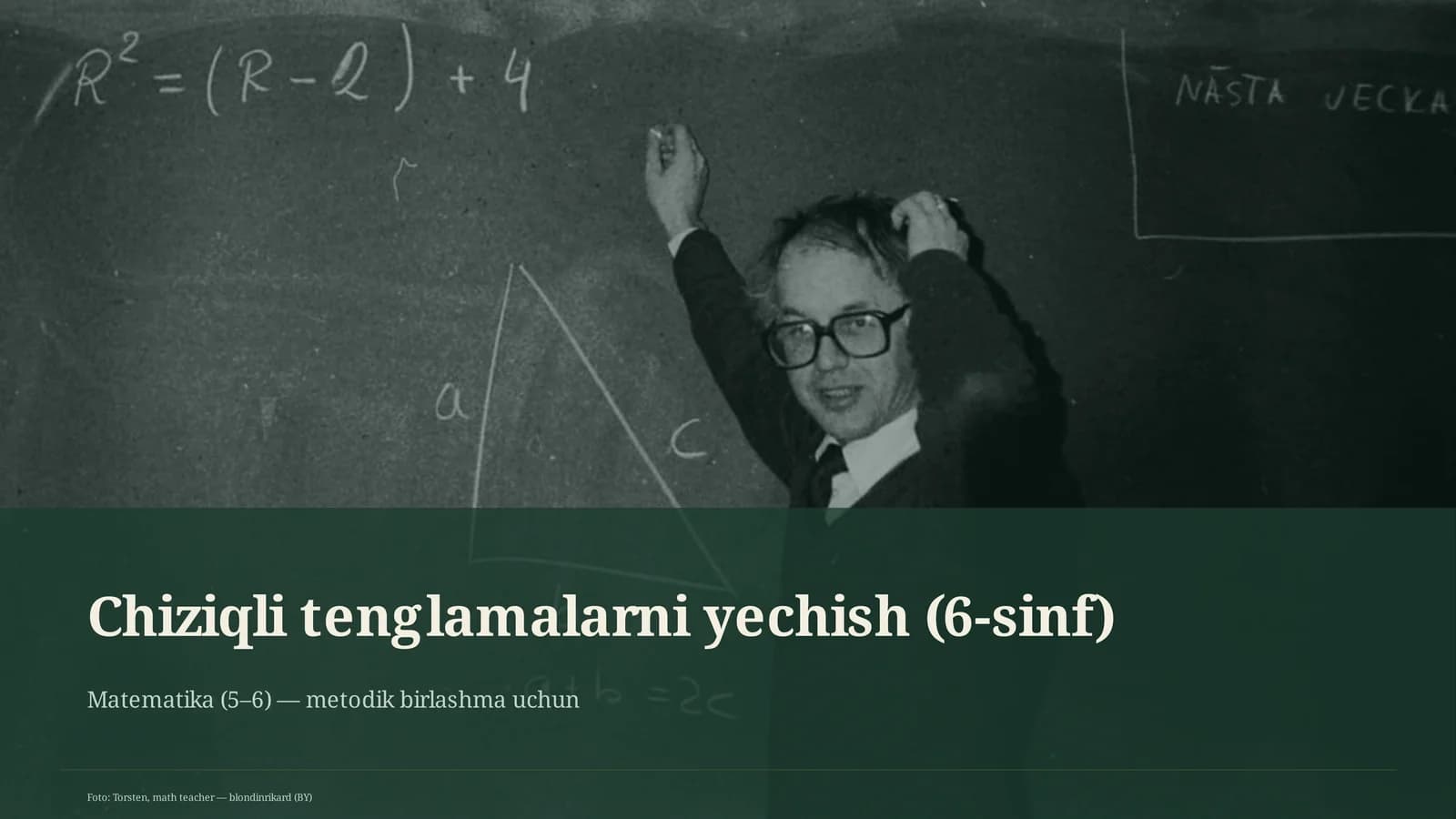 Chiziqli tenglamalarni yechish (6-sinf)