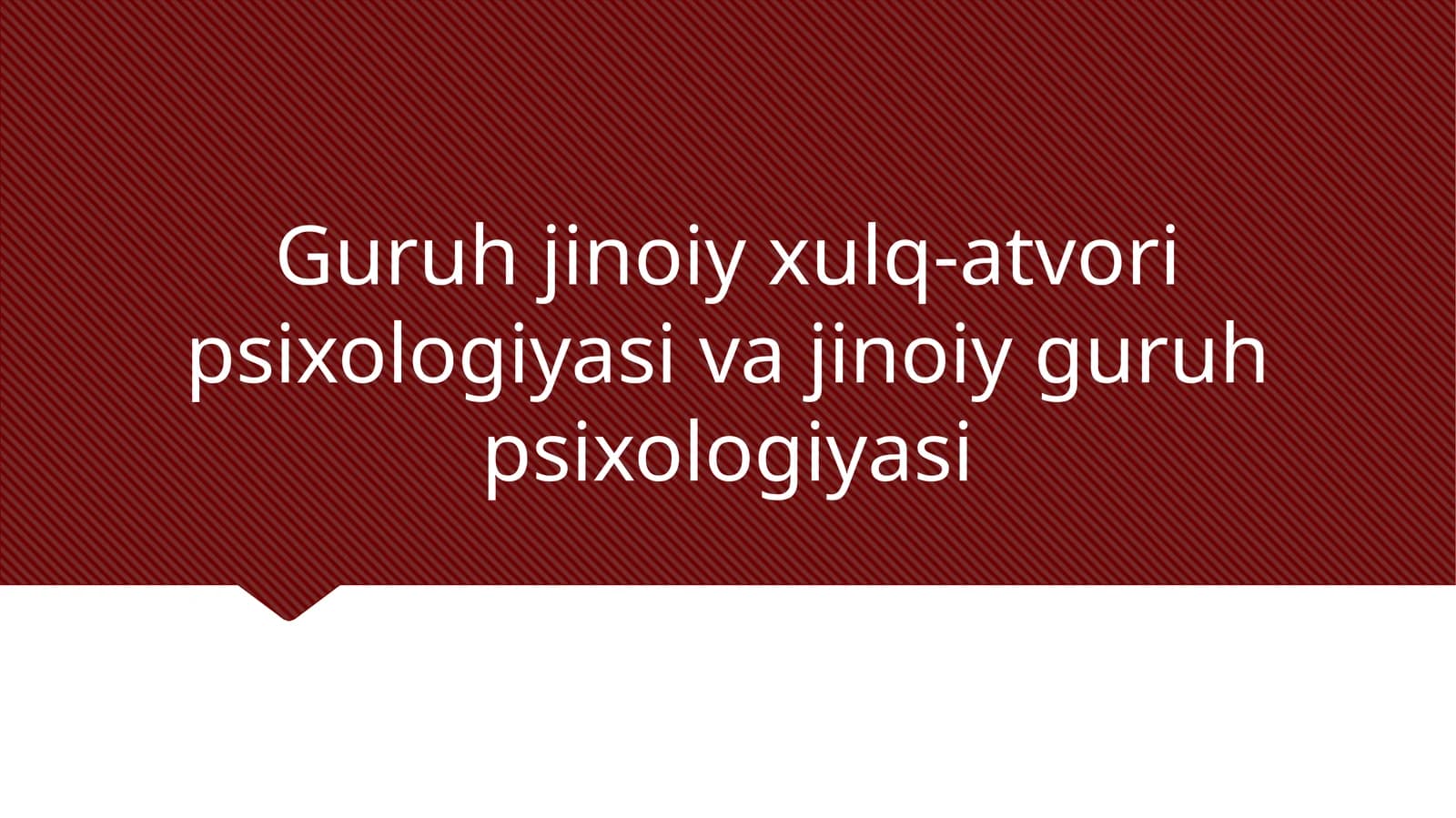 Guruh jinoiy xulq-atvori psixologiyasi va jinoiy guruh psixologiyasi