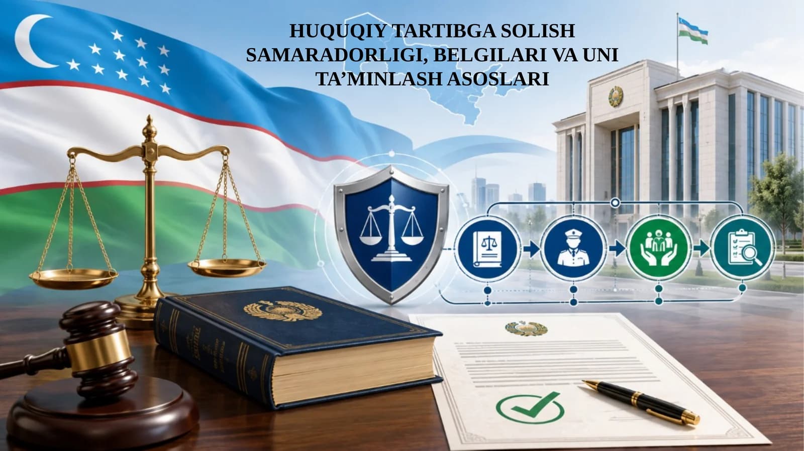 Huquqiy tartibga solish samaradorligi, belgilari va uni ta’minlash asoslari