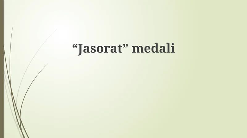 Jasorat medali
