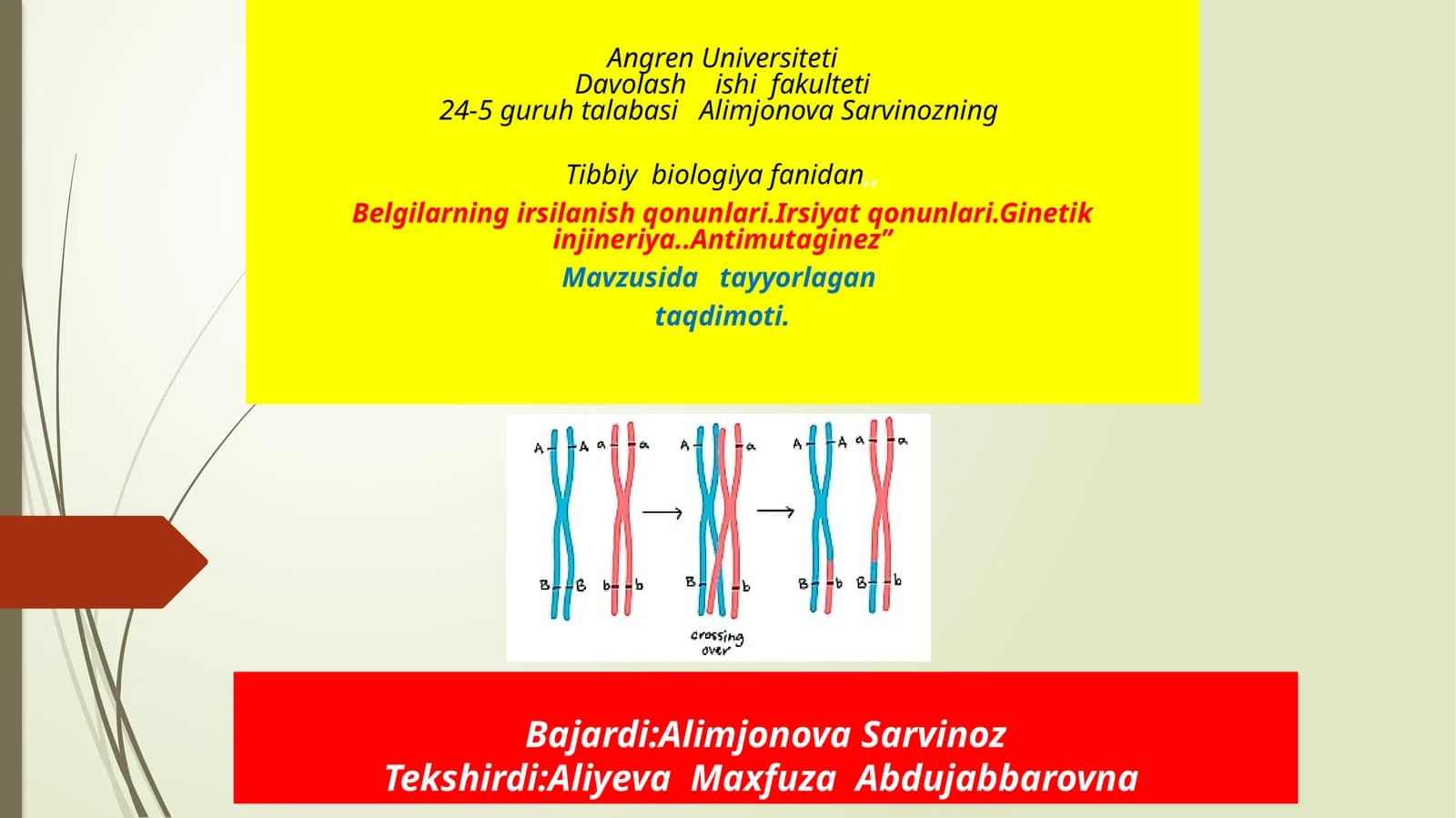 Irsiyat Qonunlari va Genetik Injineriya