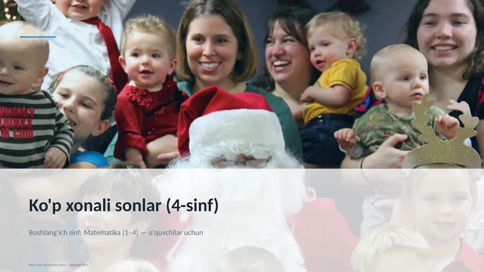 Ko'p xonali sonlar (4-sinf) Boshlang'ich sinf: Matematika (1– 4) — o'quvchilar uchun