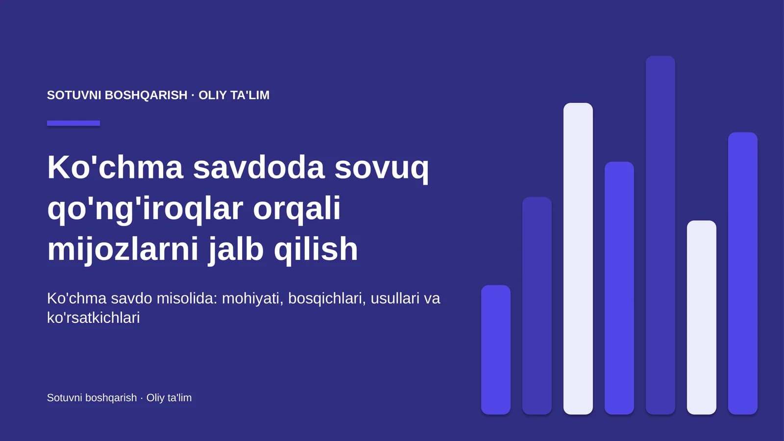 Ko'chma savdoda sovuq qo'ng'iroqlar orqali mijozlarni jalb qilish
