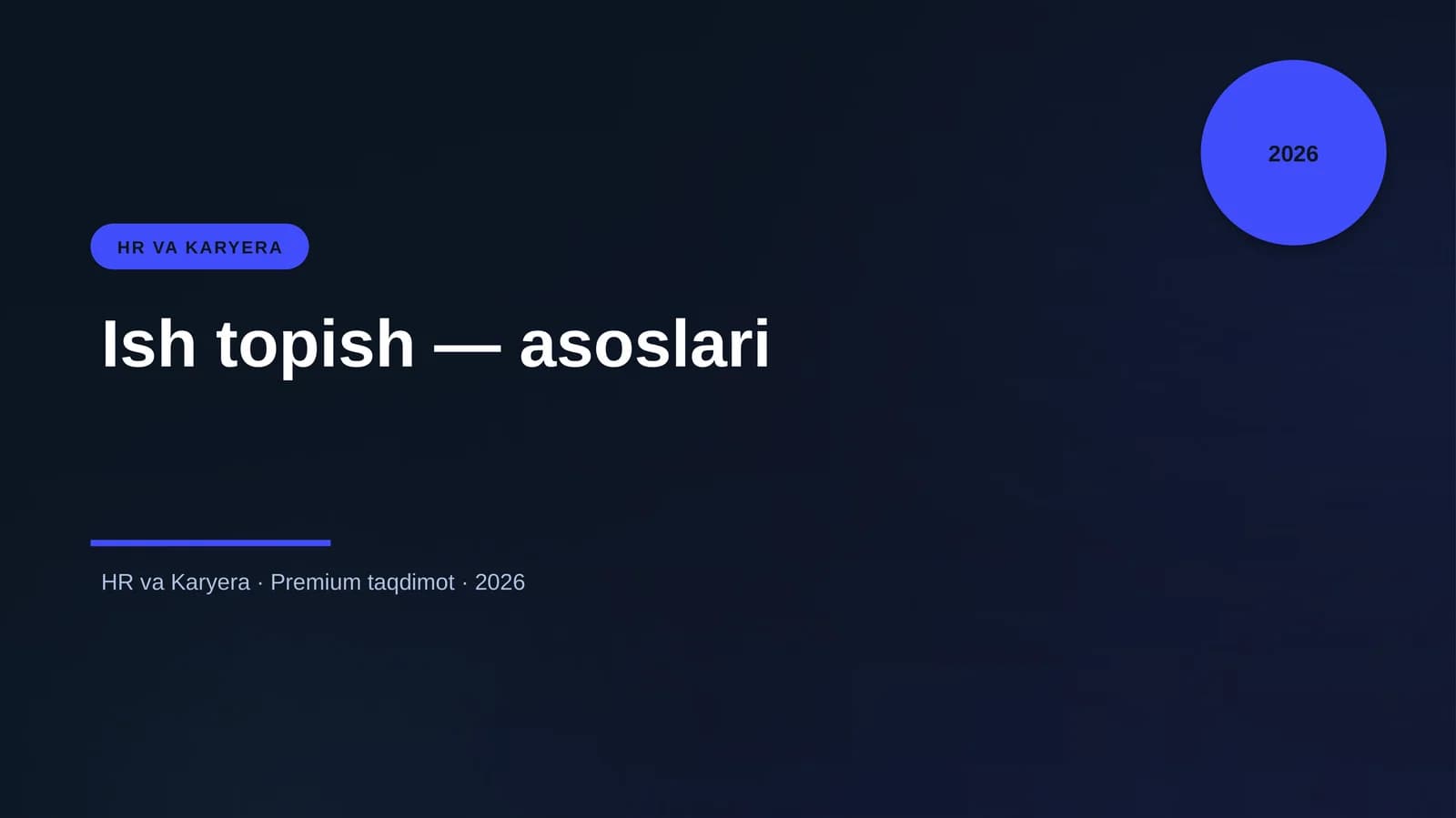 Ish topish — asoslari