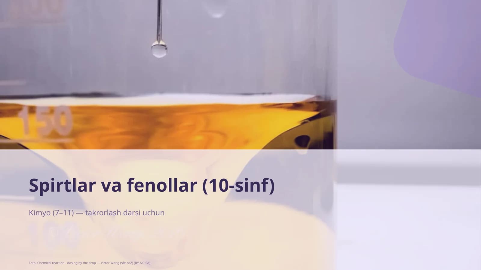 Spirtlar va fenollar (10-sinf)