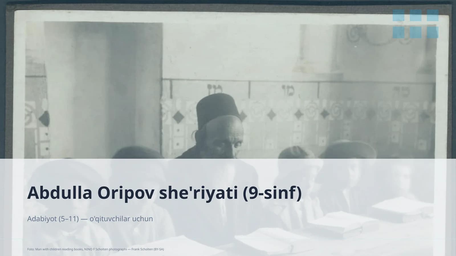 Abdulla Oripov she'riyati (9-sinf)