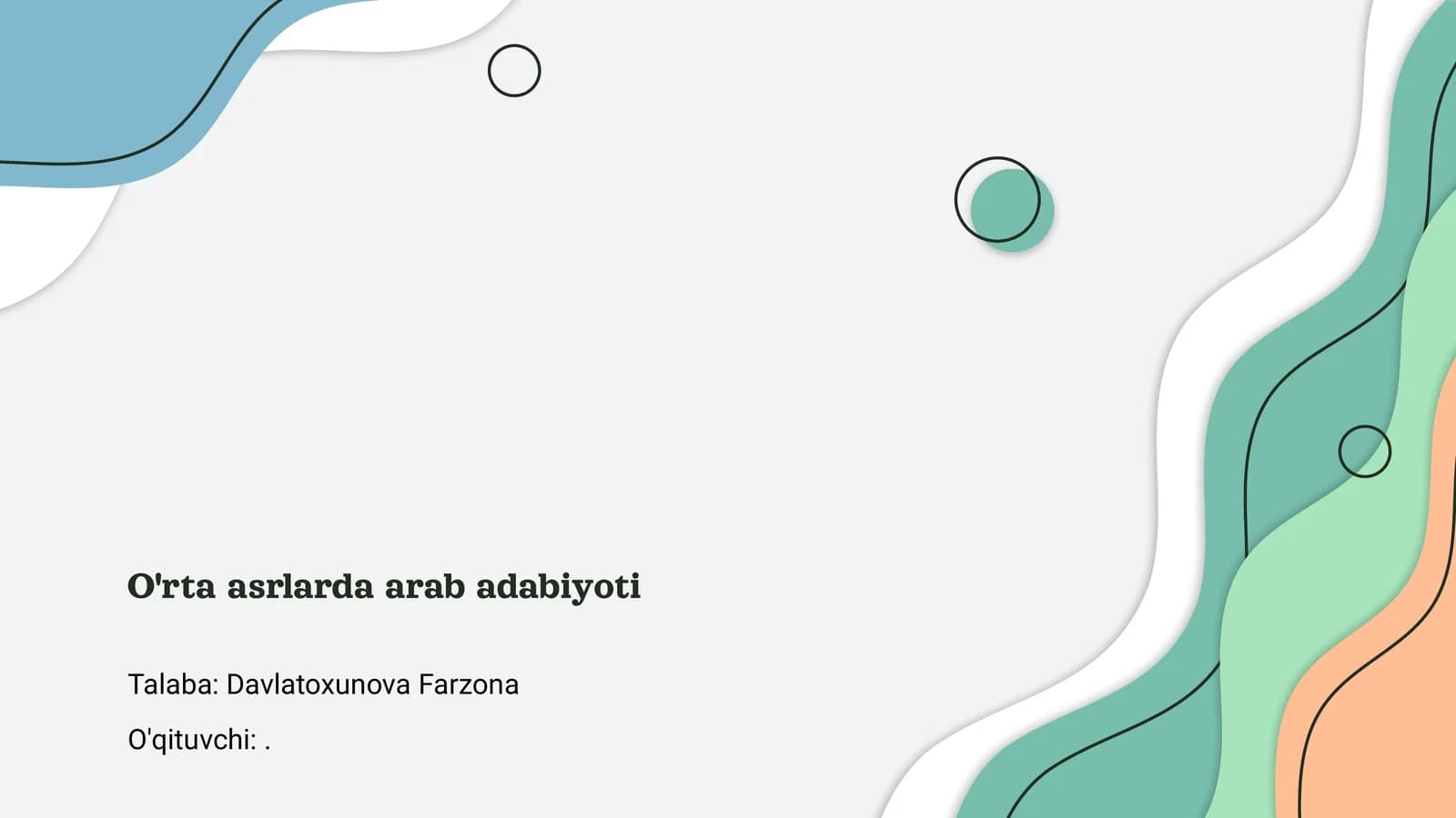 O'rta asrlarda arab adabiyoti