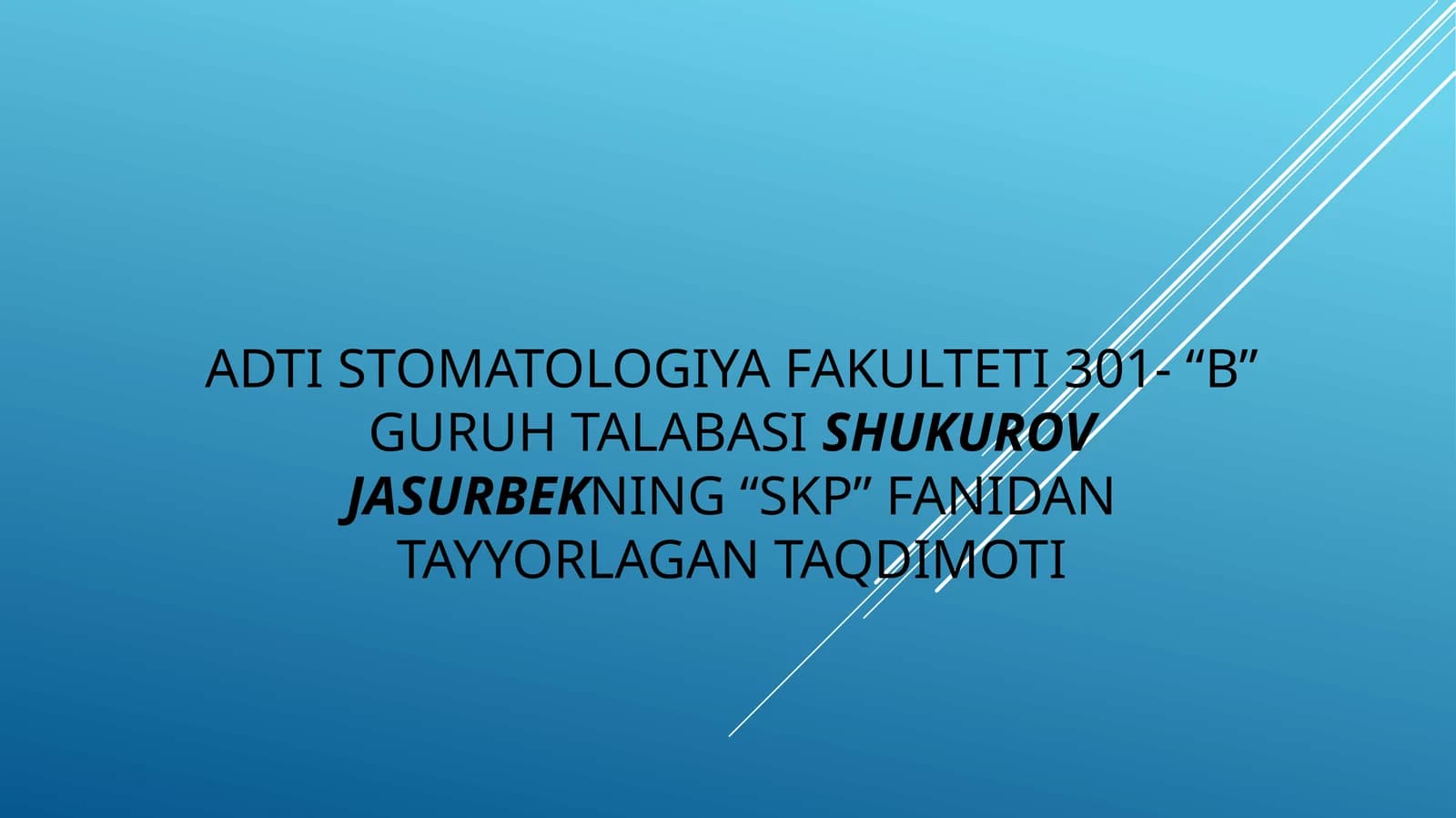 Bolalar va o'smirlarda stomatologik kasalliklar profilaktikasini o'tkazishning o'ziga xos xususiyatlari. Homilador ayollarda stomatologik kasalliklar profilaktikasi