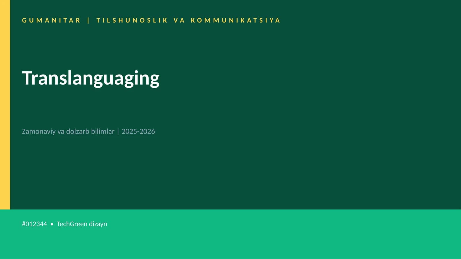 Translanguaging