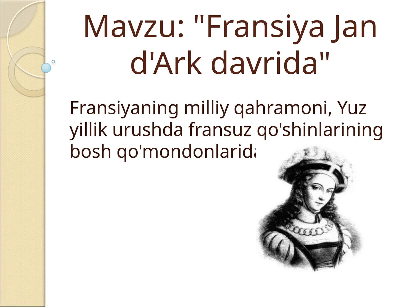 Fransiya Jan d'Ark davrida
