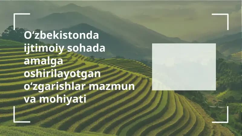 Ijtimoiy xizmatlar va ularning sifatini oshirish