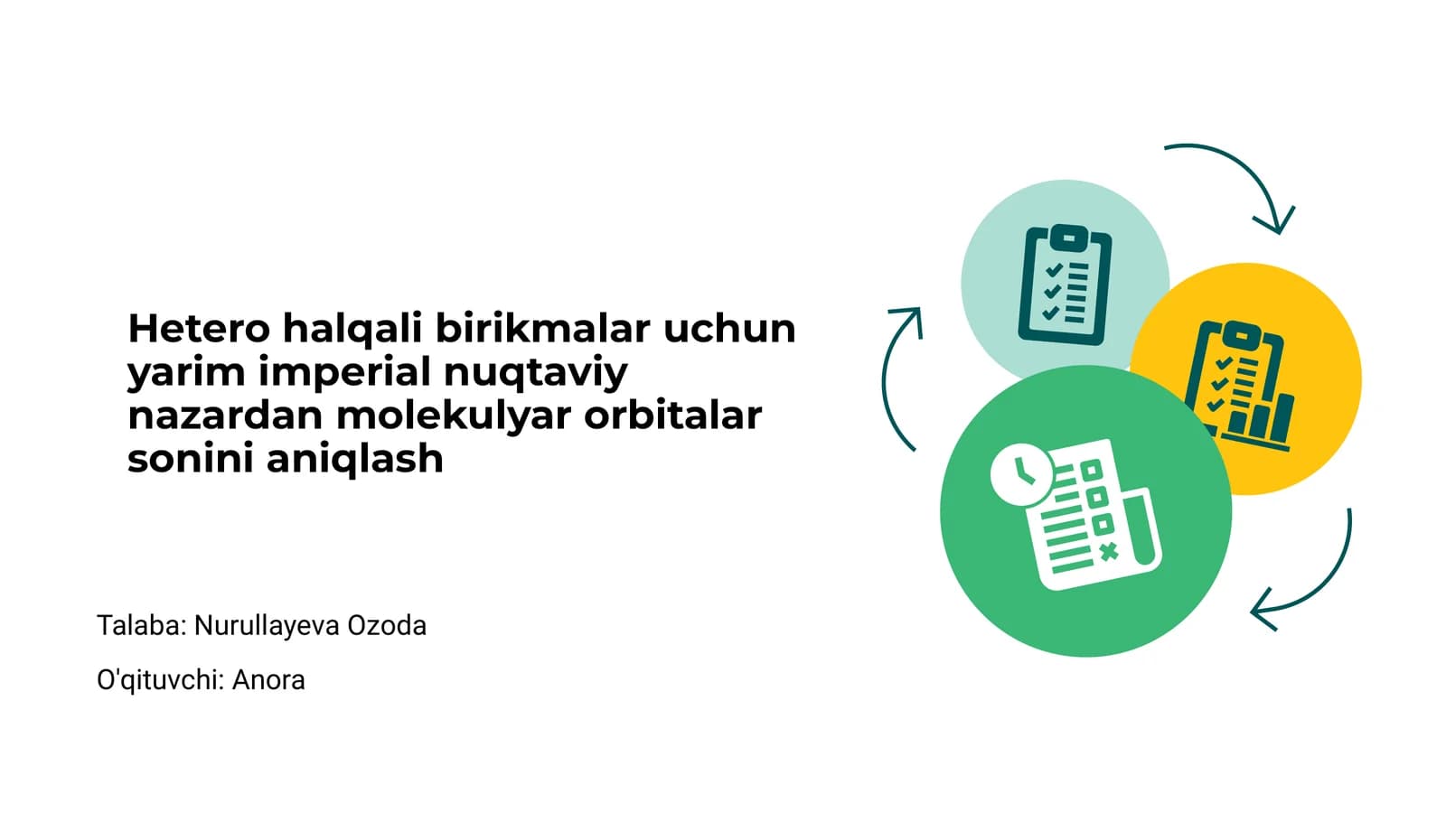 Hetero halqali birikmalar uchun yarim imperial nuqtaviy nazardan molekulyar orbitalar sonini aniqlash