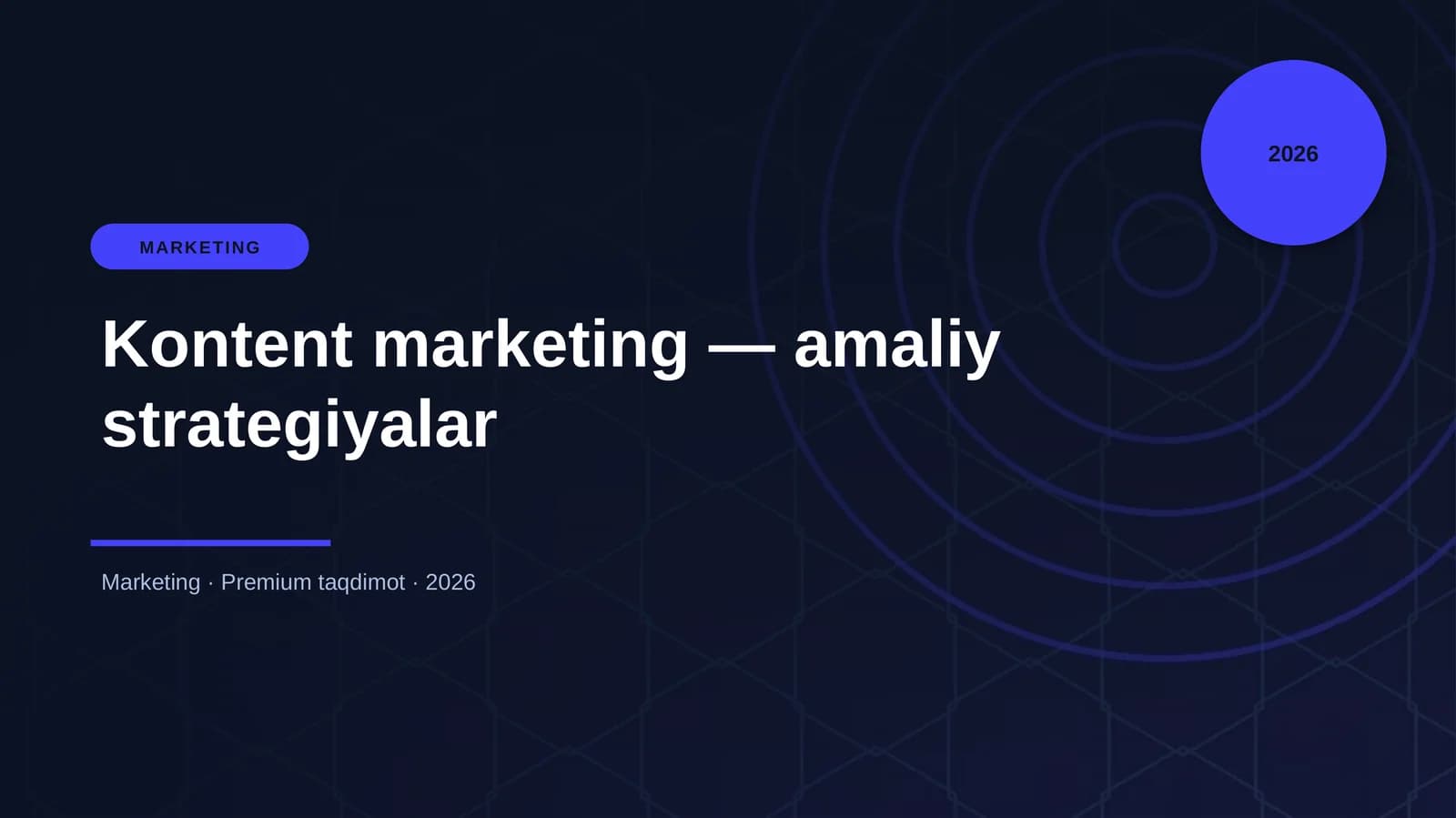 Kontent marketing — amaliy strategiyalar