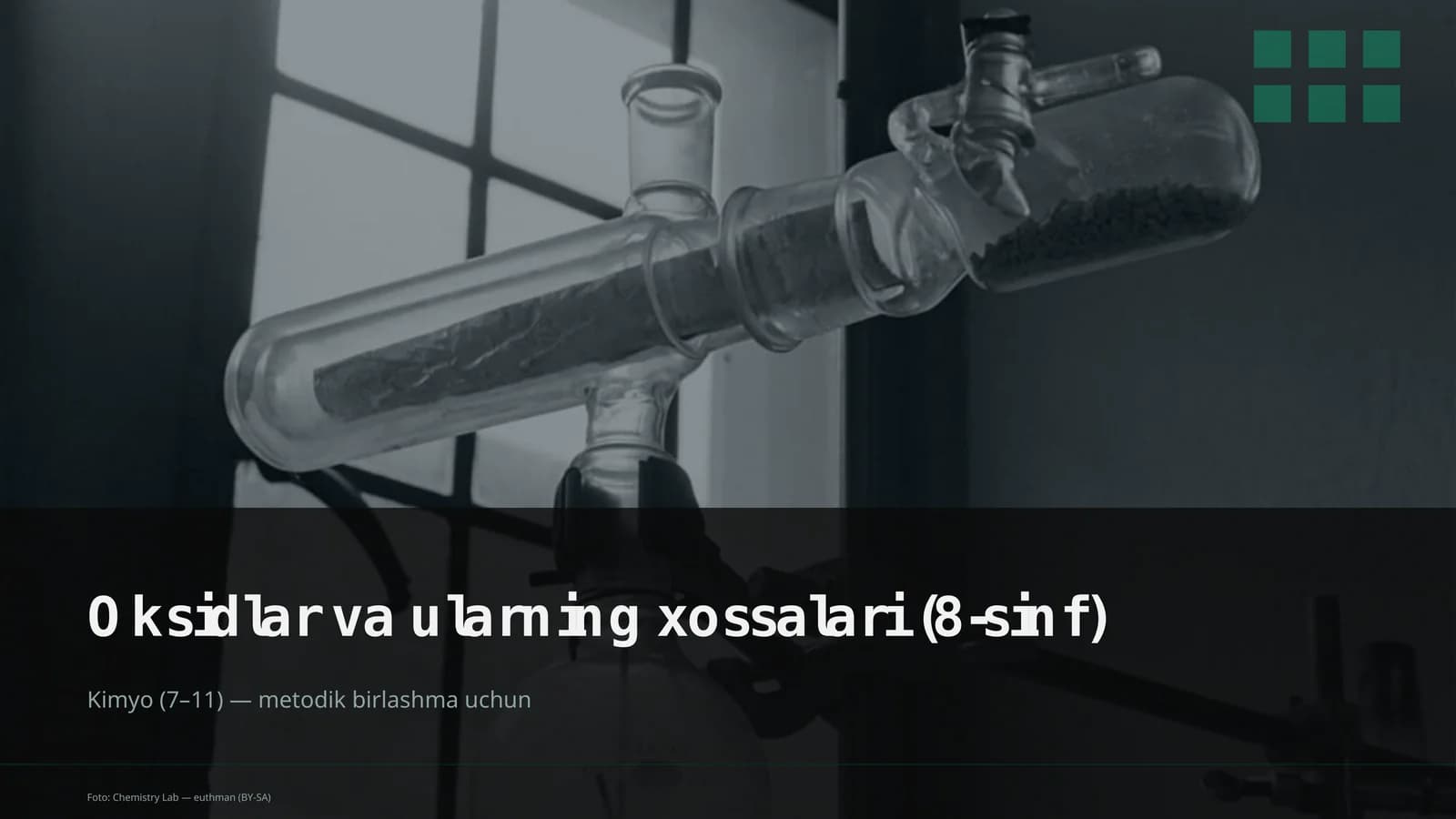 Oksidlar va ularning xossalari (8-sinf)