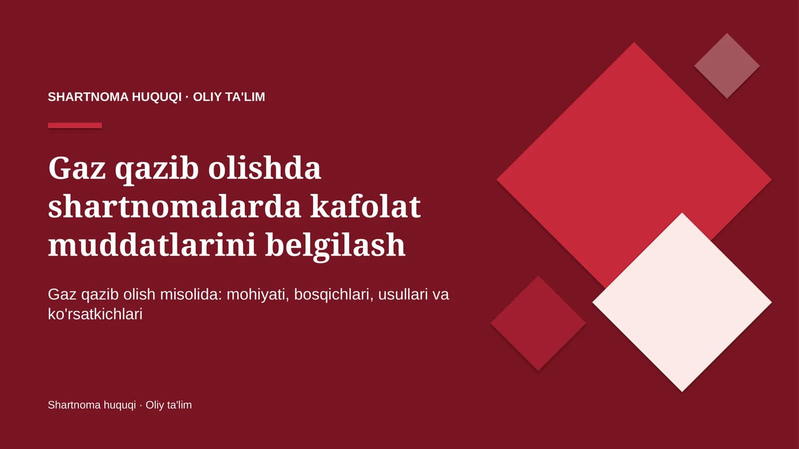 gaz qazib olishda shartnomalarda kafolat muddatlarini belgilash 3032