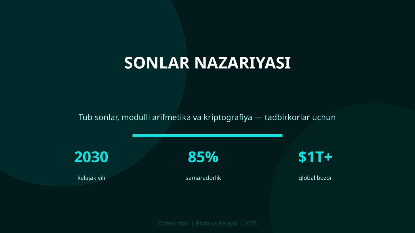 SONLAR NAZARIYASI