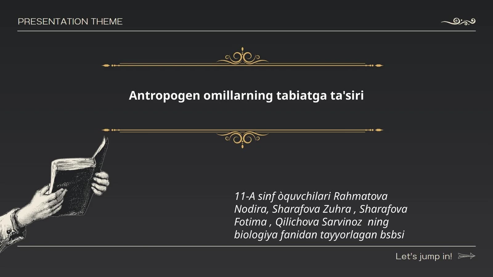 Antropogen omillarning tabiatga ta'siri