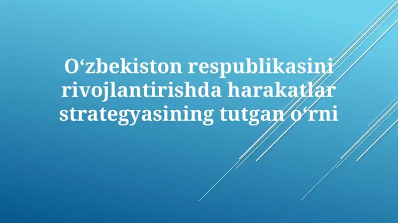 Harakatlar Strategiyasi