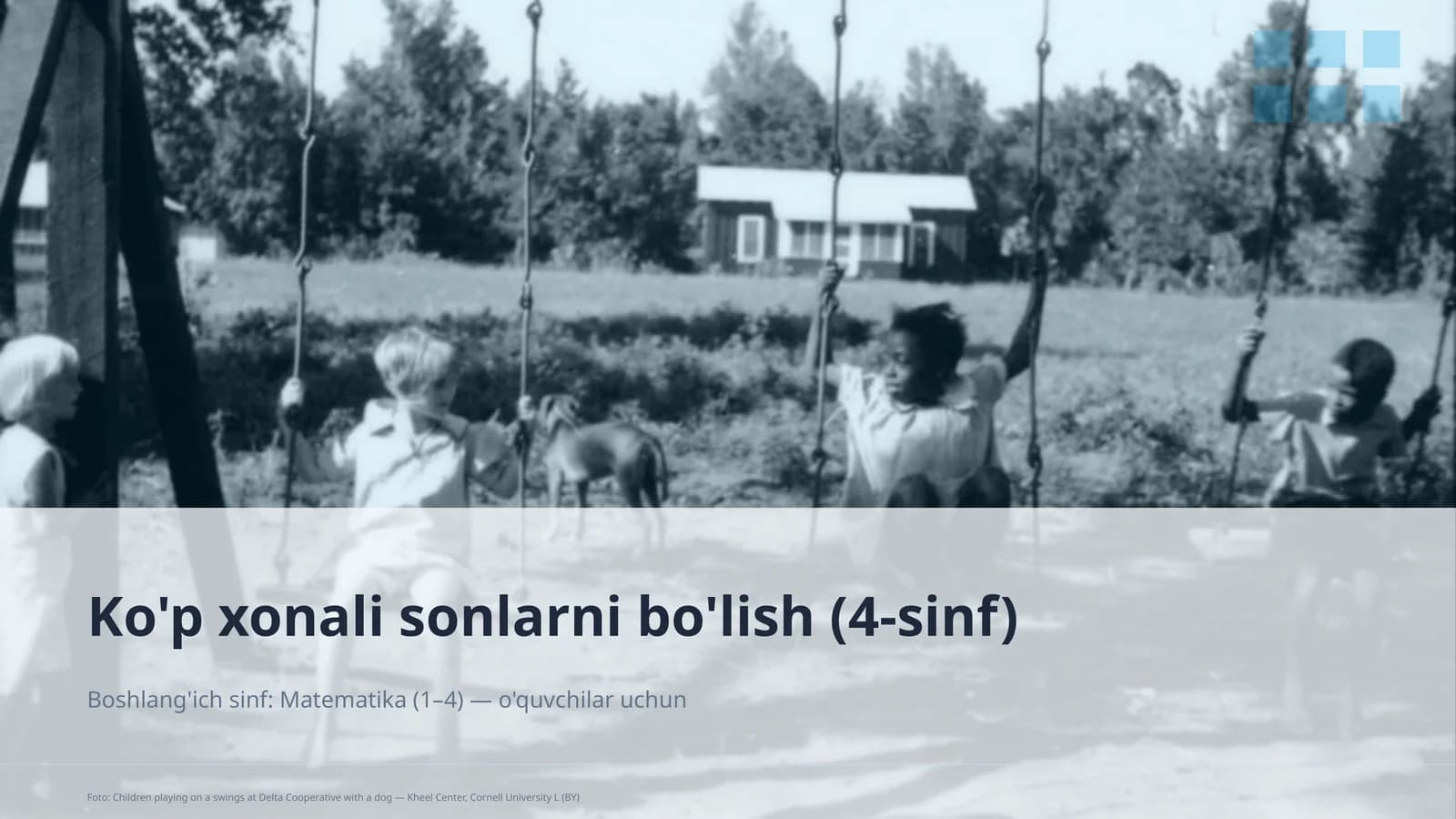 Ko'p xonali sonlarni bo'lish (4-sinf)