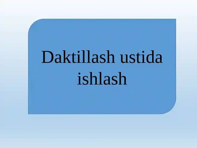 Daktillash