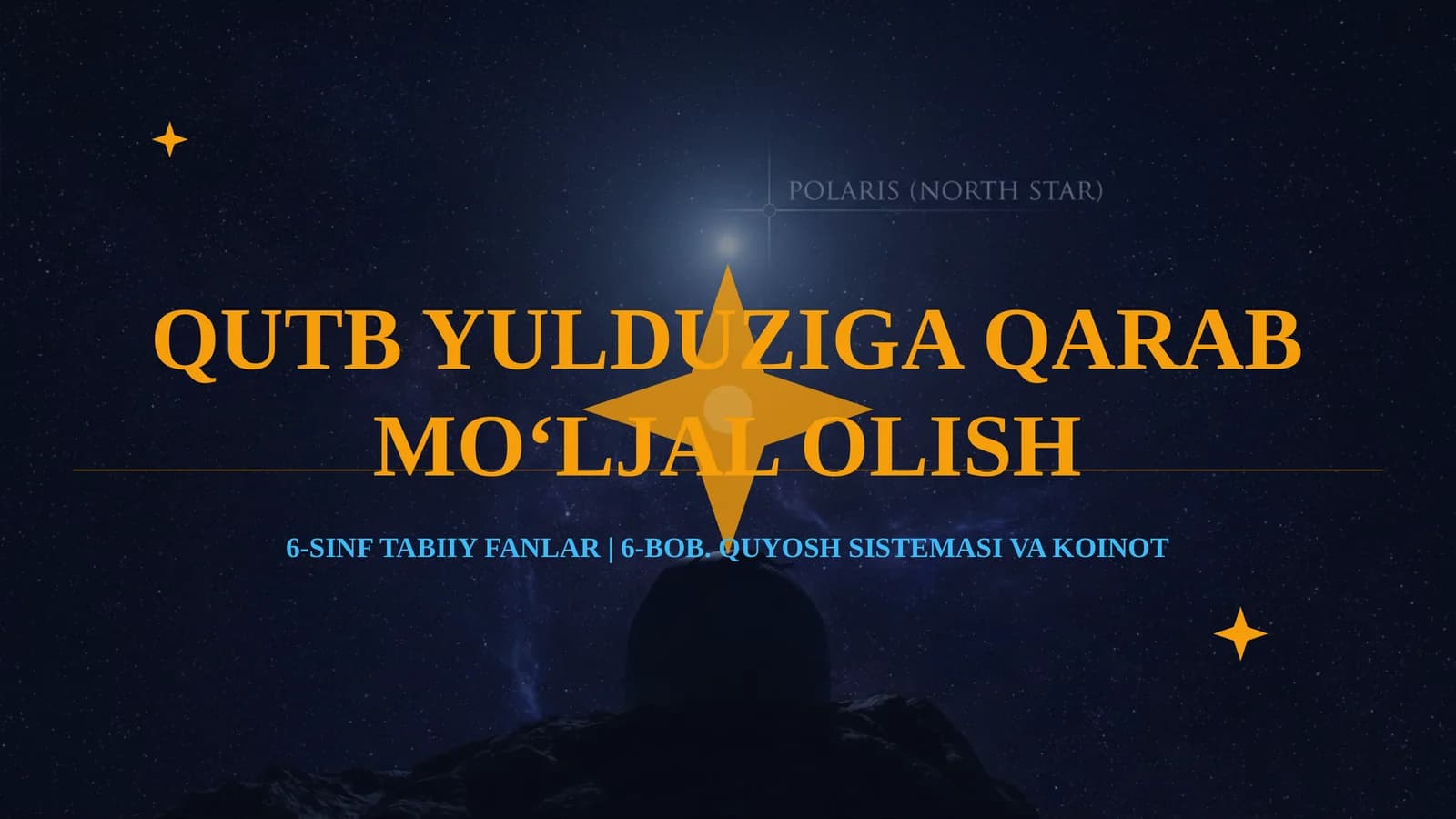 QUTB YULDUZIGA QARAB MO‘LJAL OLISH