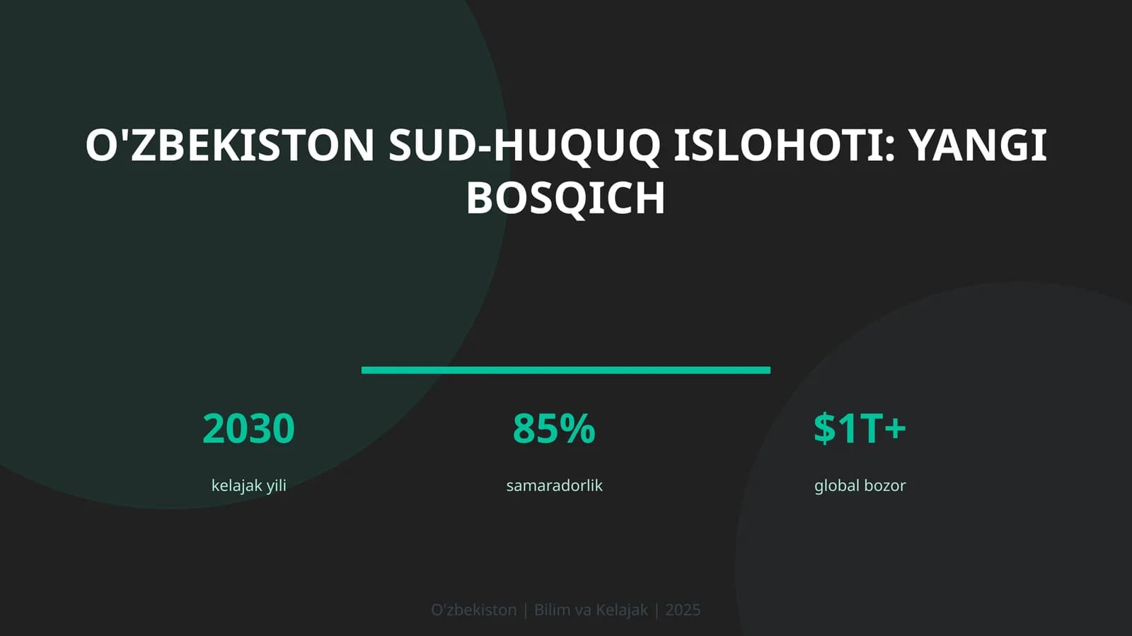 O'zbekiston sud-huquq islohoti: yangi bosqich