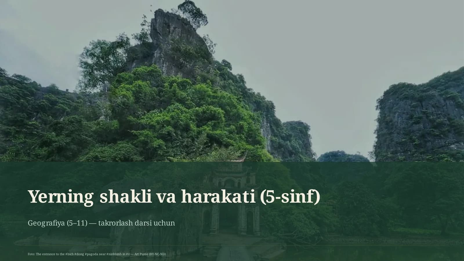 Yerning shakli va harakati (5-sinf)