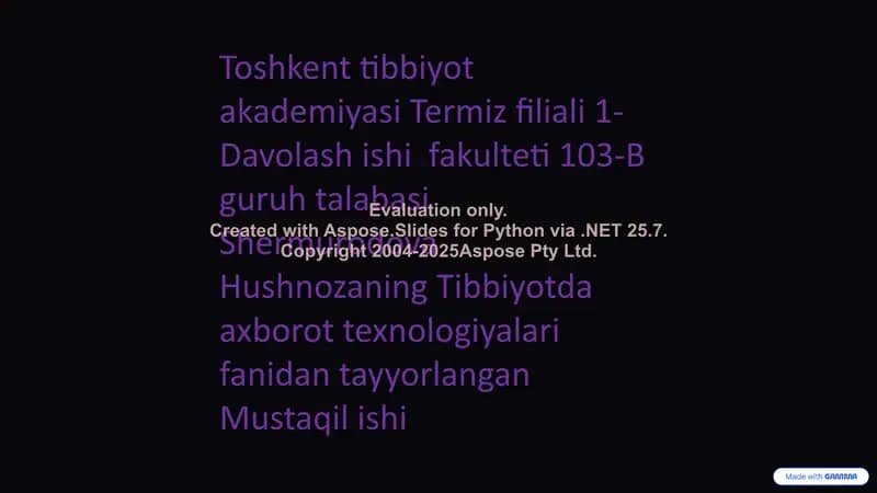 Sun'iy Intellekt Tizimlariga Kirish