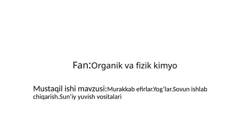 Murakkab efirlar