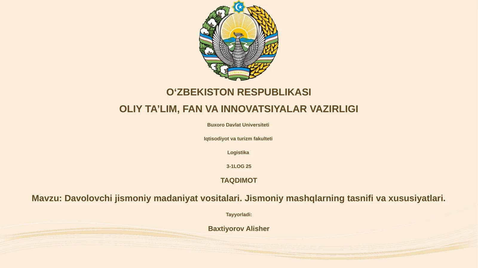 Davolovchi jismoniy madaniyat vositalari