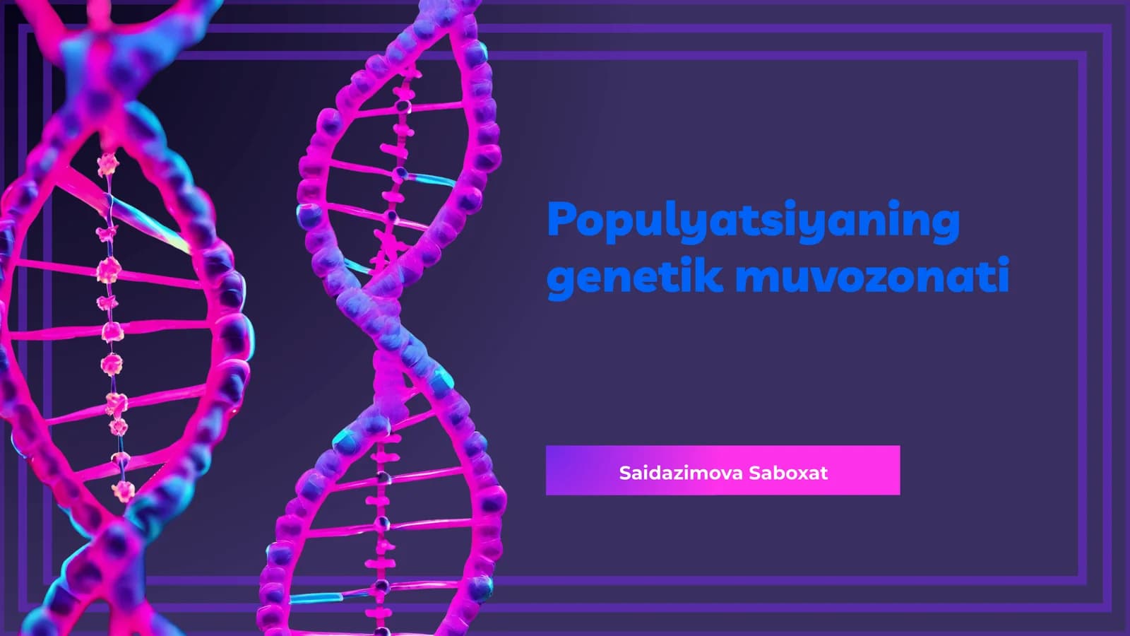 Populyatsiyaning genetik muvozonati