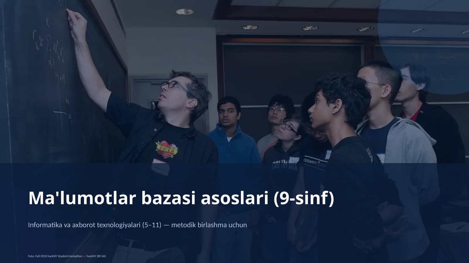 Ma'lumotlar bazasi asoslari (9-sinf)