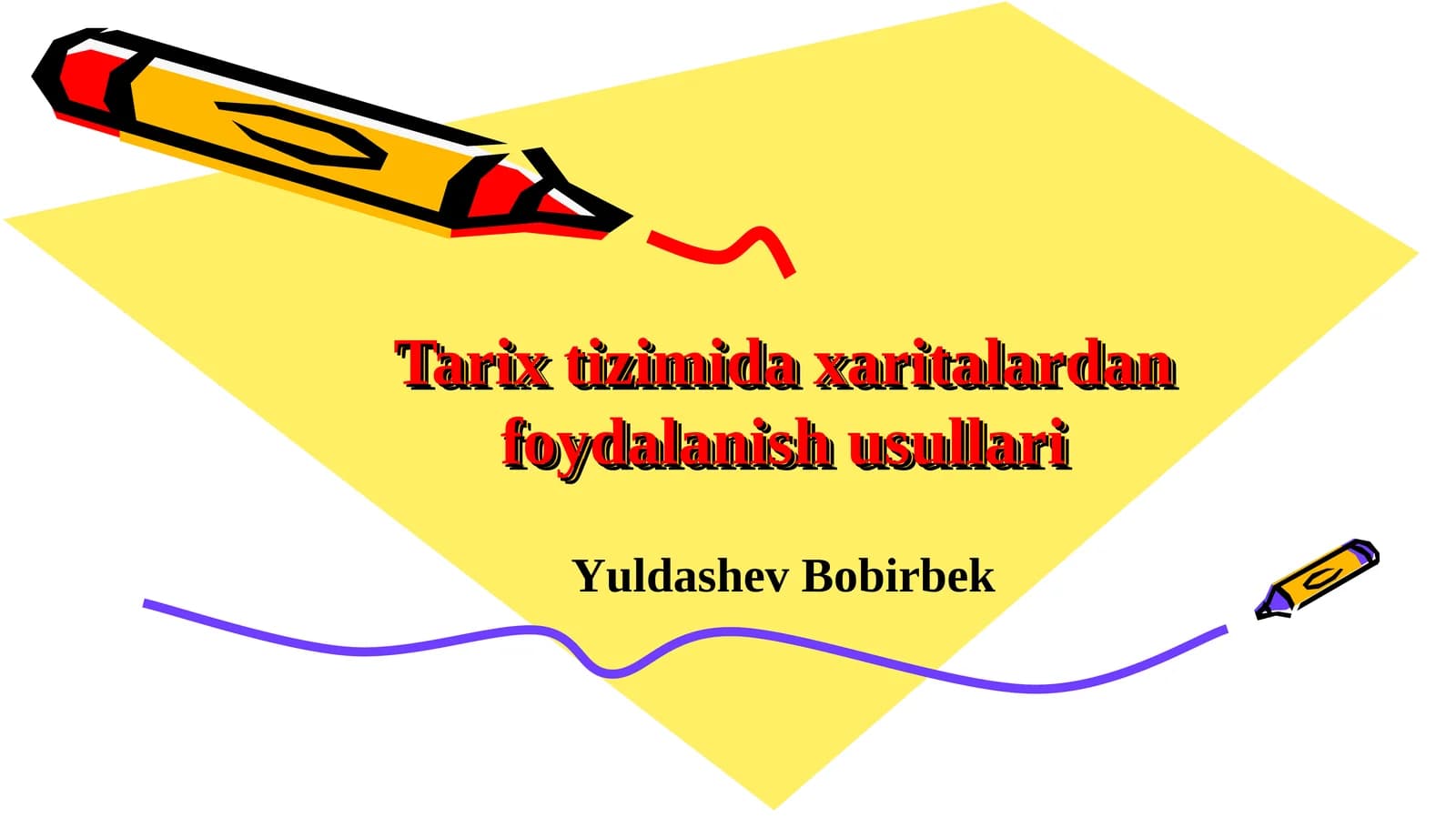 Tarix tizimida xaritalardan foydalanish usullari