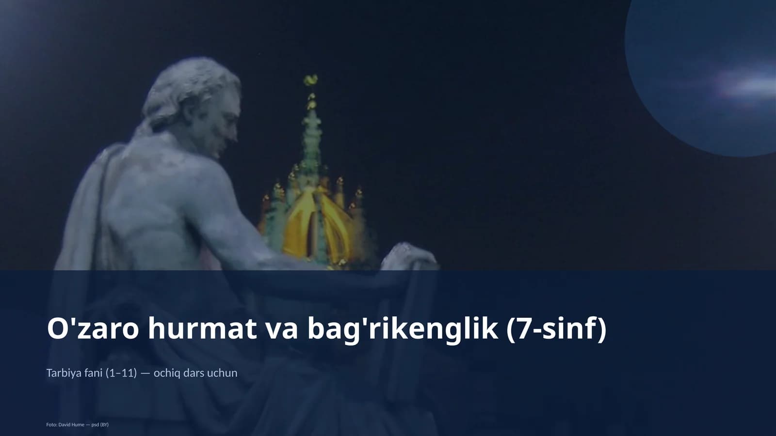 O'zaro hurmat va bag'rikenglik (7-sinf)