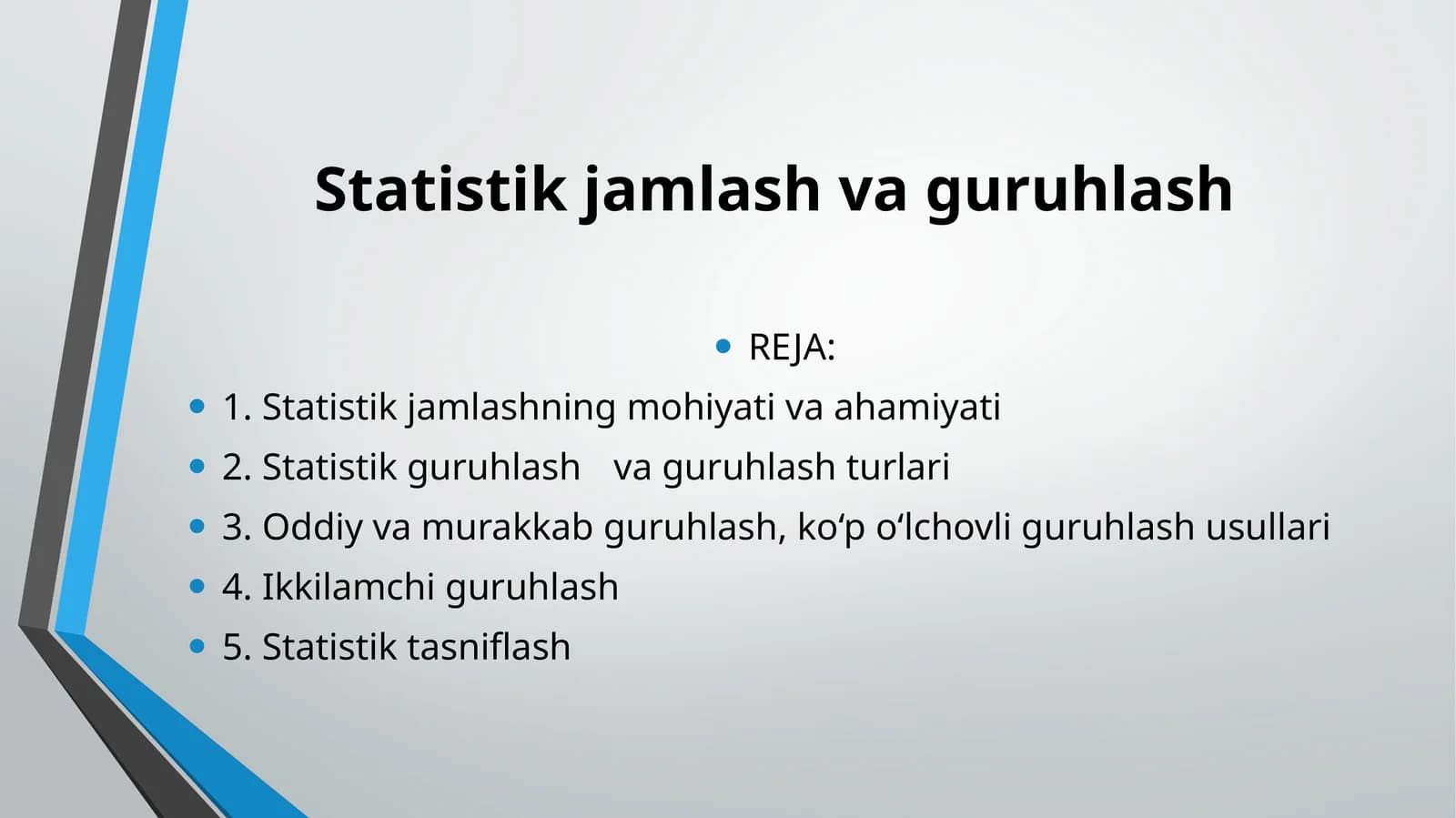 Statistikjamlashvaguruhlash