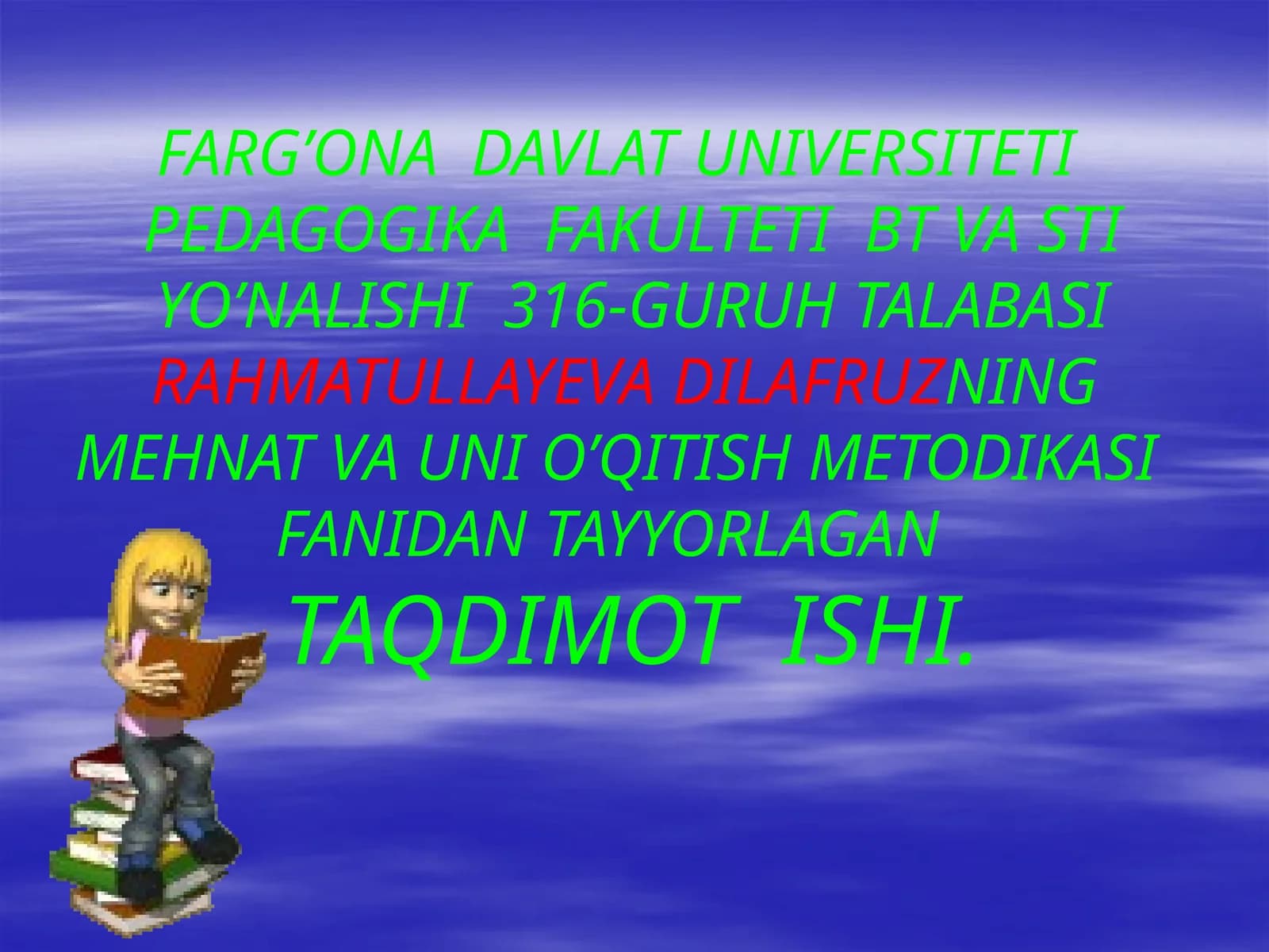 MEHNAT TA’LIMI VA TARBIYASINING MAQSAD VA VAZIFALARI