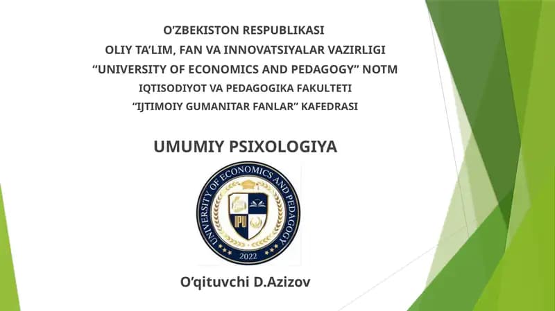 Faoliyat va motivatsiya