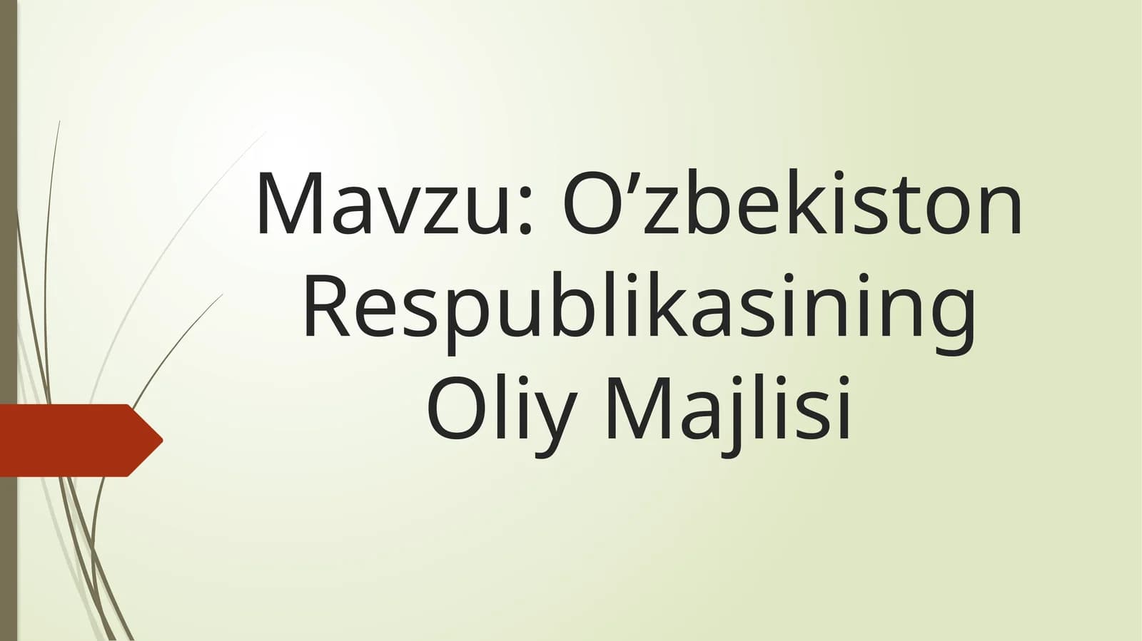 Oʻzbekiston Respublikasining Oliy Majlisi