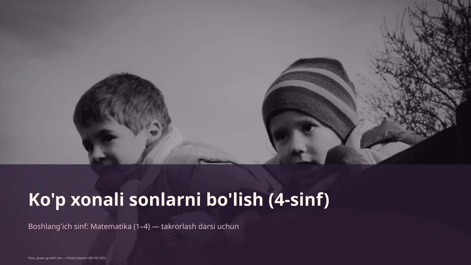 Ko'p xonali sonlarni bo'lish (4-sinf)