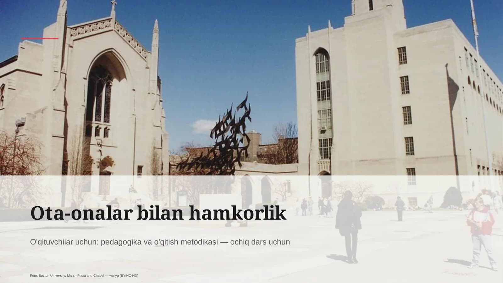 Ota-onalar bilan hamkorlik
