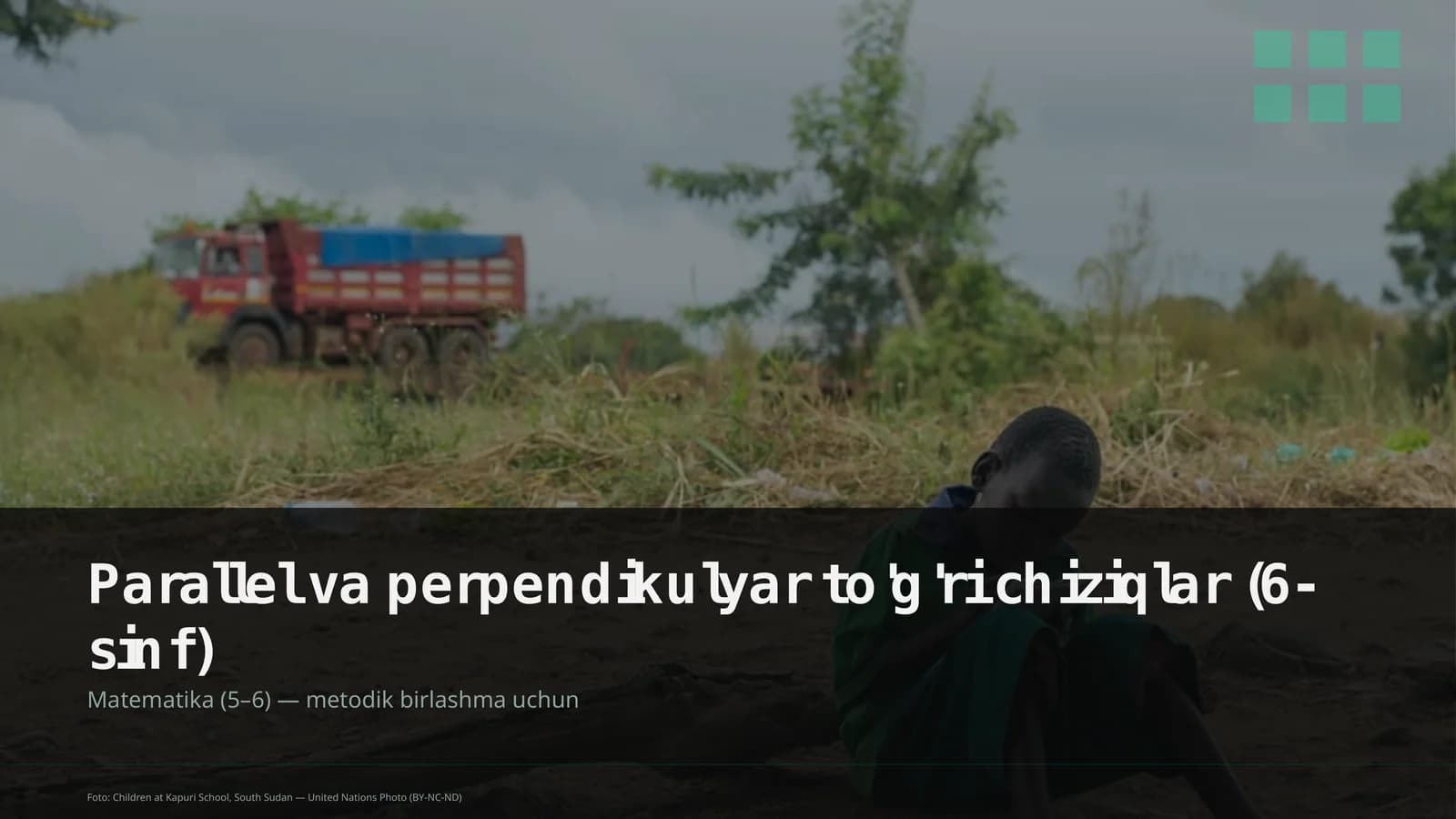 Parallel va perpendikulyar to'g'ri chiziqlar (6-sinf)