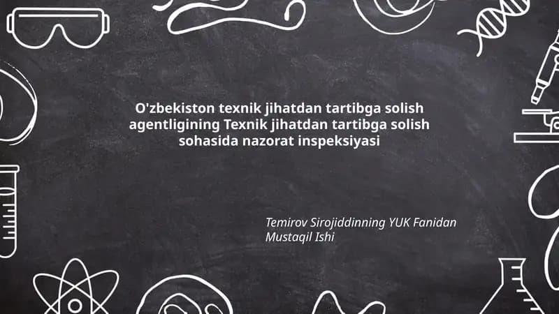 Temirov Sirojiddinning YUK Fanidan Mustaqil Ishi
