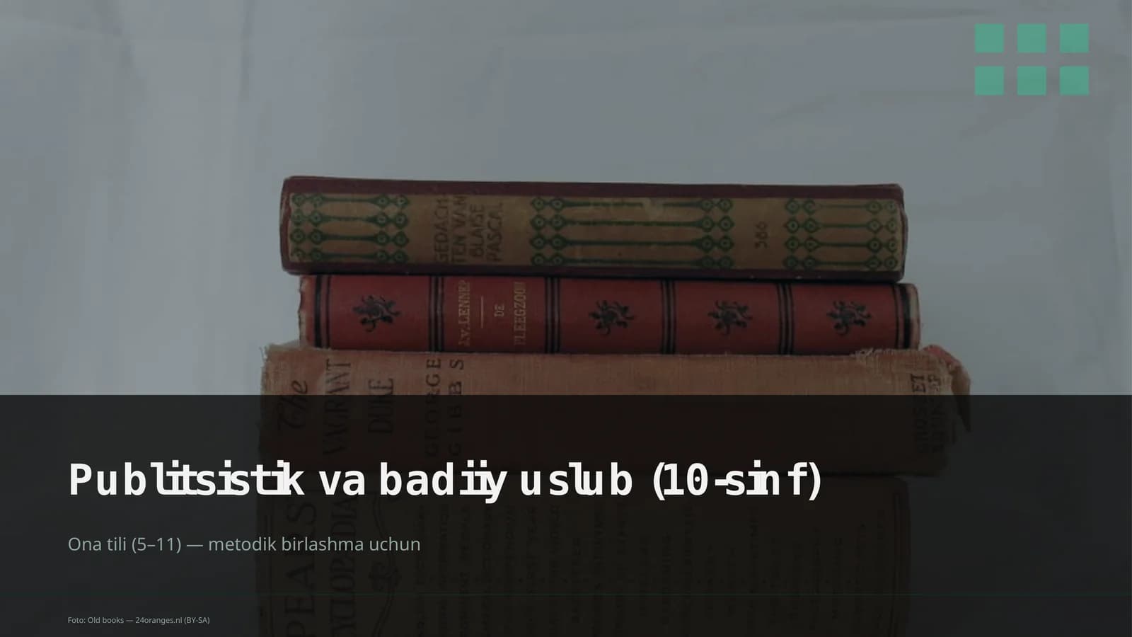 Publitsistik va badiiy uslub (10-sinf)