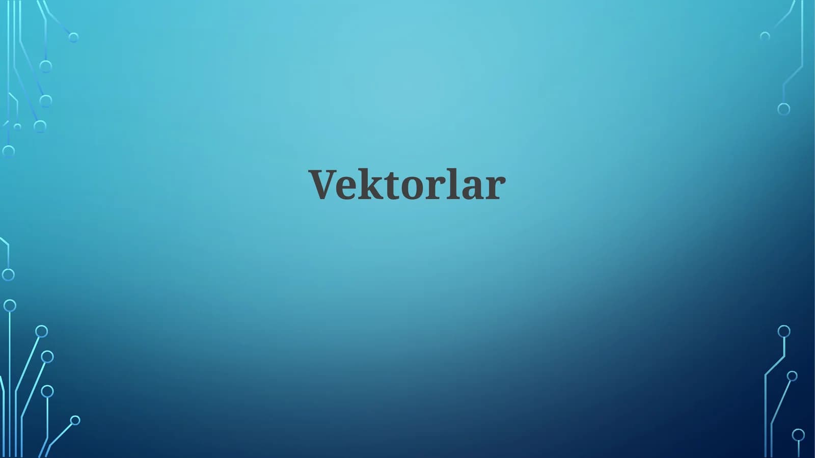 Vektorlar